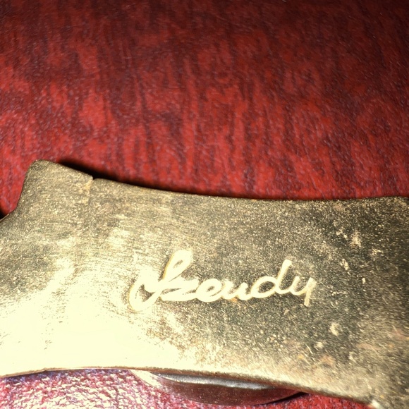 Brutalist Elegance Hand-Wrought Bronze Choker Carnelian Cabochons MCM Modernist - Picture 2 of 5